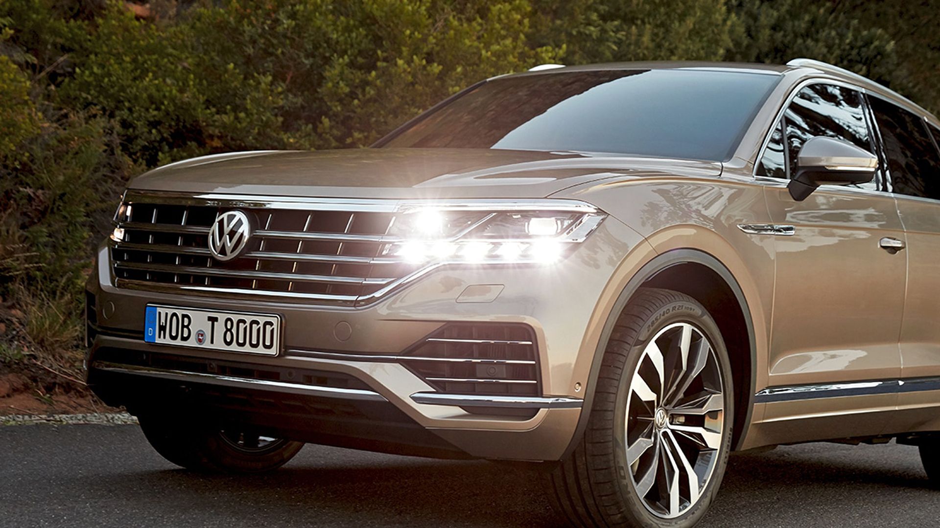 VW Touareg Fahraufnahme 