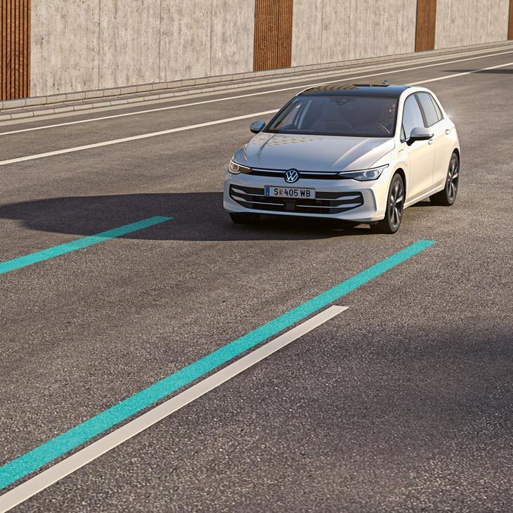 Volkswagen Golf: Lane Assist