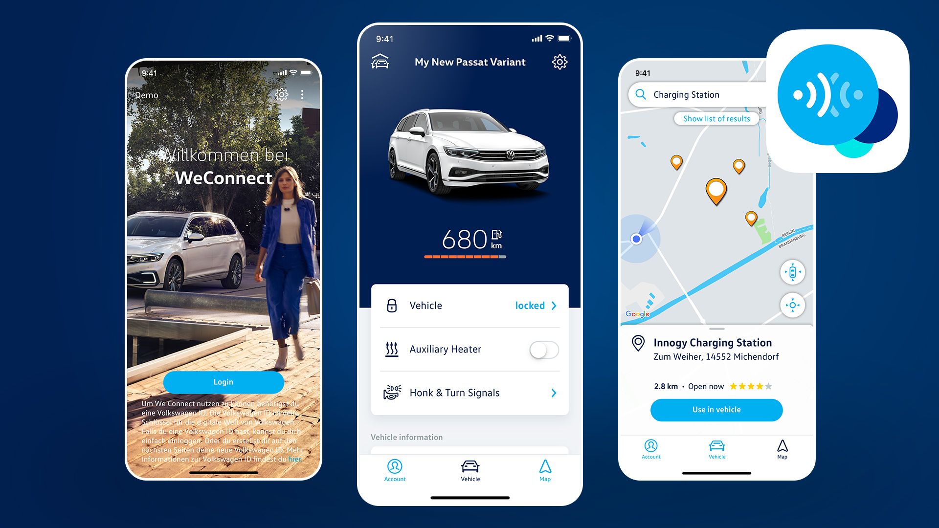 Volkswagen We Connect App